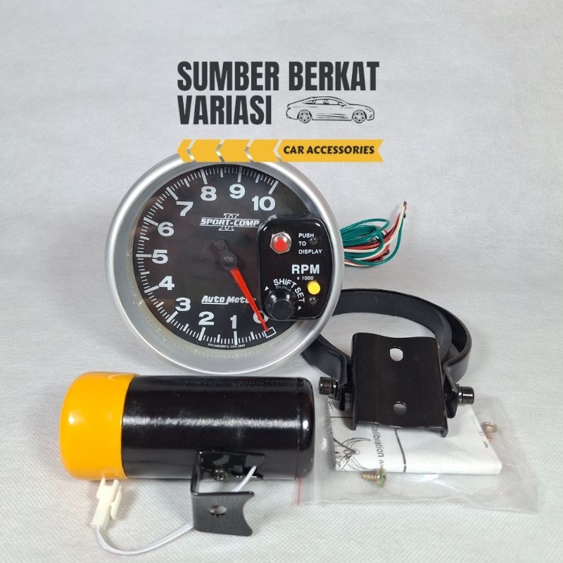 Jual Tachometer RPM Mobil Auto Meter Takometer 7 Warna | Shopee Indonesia