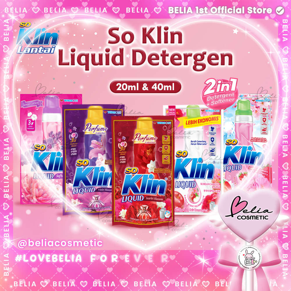Jual BELIA SO KLIN Liquid Detergent Cair Konsentrat | Kemasan Sachet ...