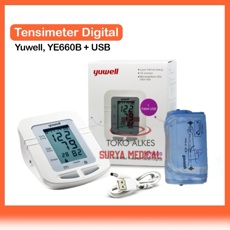 Jual Tensi Digital Yuwell YE 660B | Tensimeter Tekanan Darah | Shopee ...