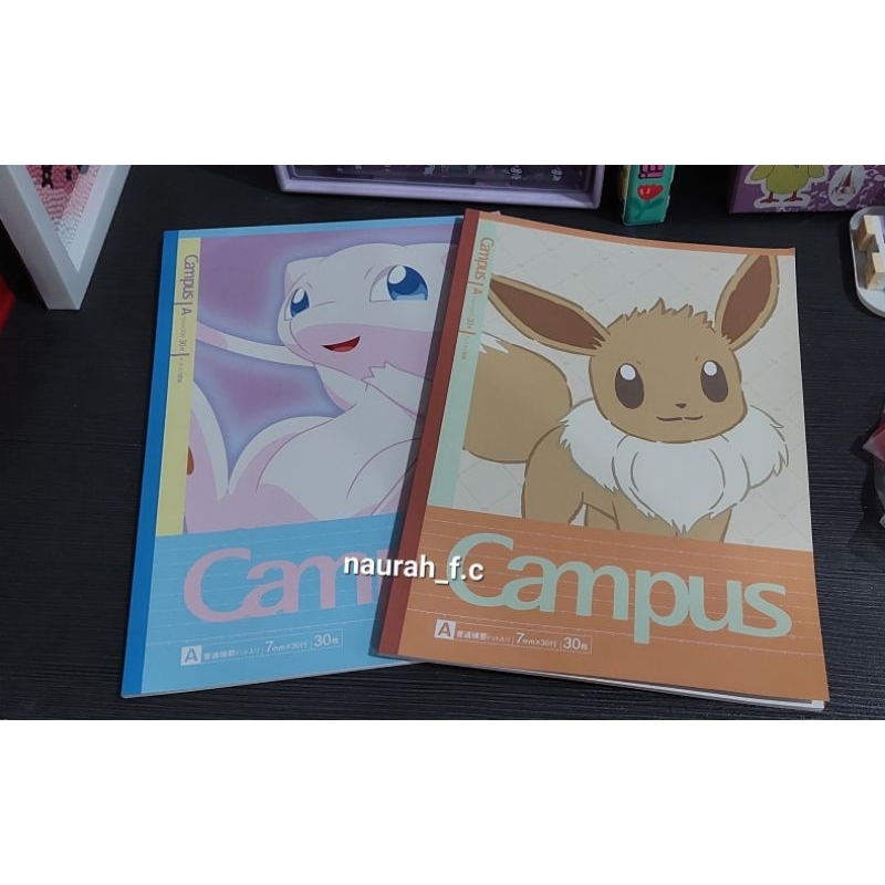 Jual [HARGA INCL ALL] OFFICIAL Kokuyo Campus B5 Pokemon Mew Eevee ...