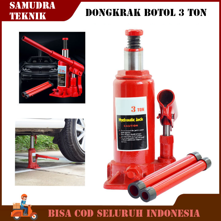 Jual Dongkrak Botol 3 Ton + Kunci Roda Palang 17 x 19 x 21 x 23 Cross W ...
