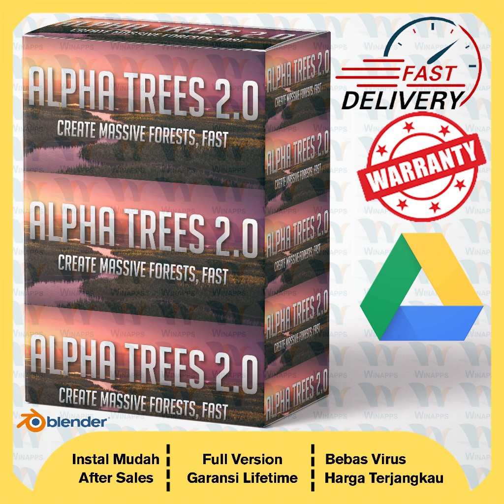 Jual Alpha Trees Pro + Library for Blender 3D | Shopee Indonesia