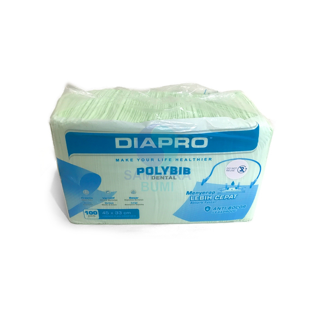 Jual DIAPRO POLYBIB Dental Bib Premium Lebih Tebal | Shopee Indonesia