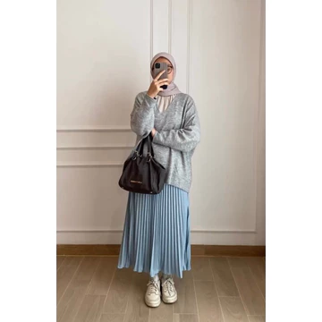 TUKUBUU Ayu Rok Plisket Rok Plisket Premium Rok Plisket Panjang Formal Casual