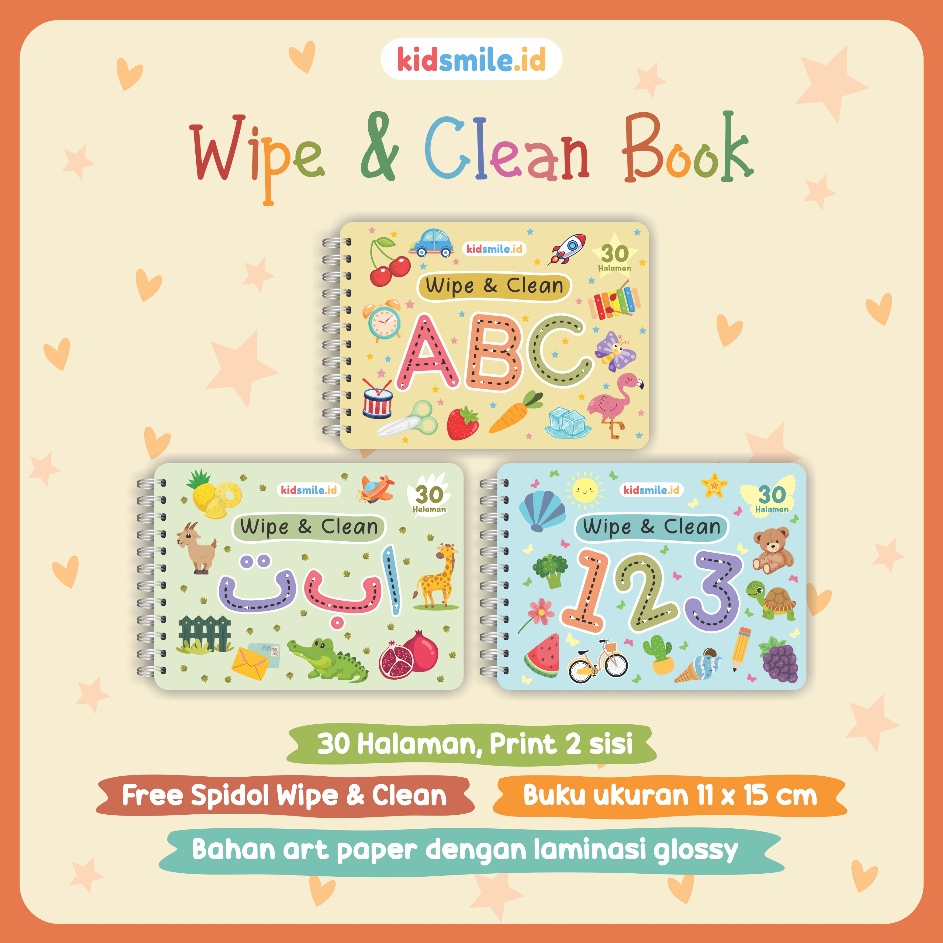 Jual Mau Hemat Buku Wipe And Clean Kidsmile Activity Book Tracing Book ...