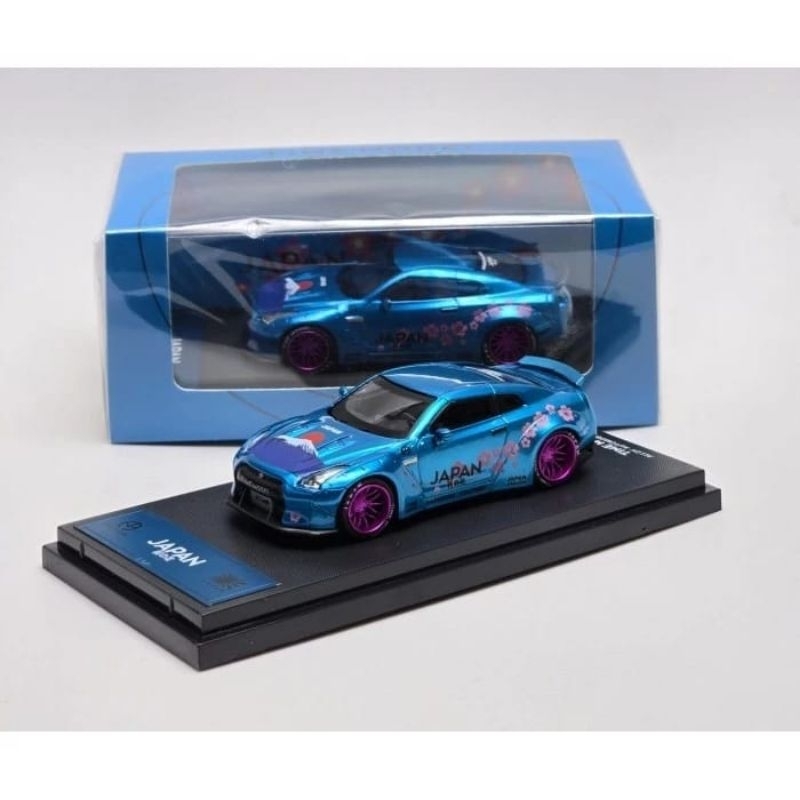 Jual Time Model 1:64 Nissan GT-R R35 Liberty Walk Car Models Sakura ...