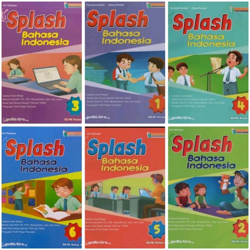 Jual BUKU SPLASH BHS INDONESIA KLS 123456 KURIKULUM MERDEKA PENERBIT ...