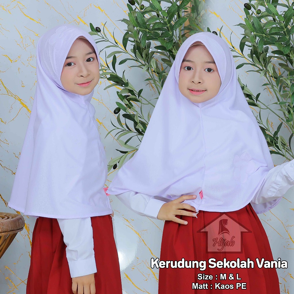 Jual Kerudung Anak Sekolah Model VANIA KW Size M Jilbab Instan Anak ...