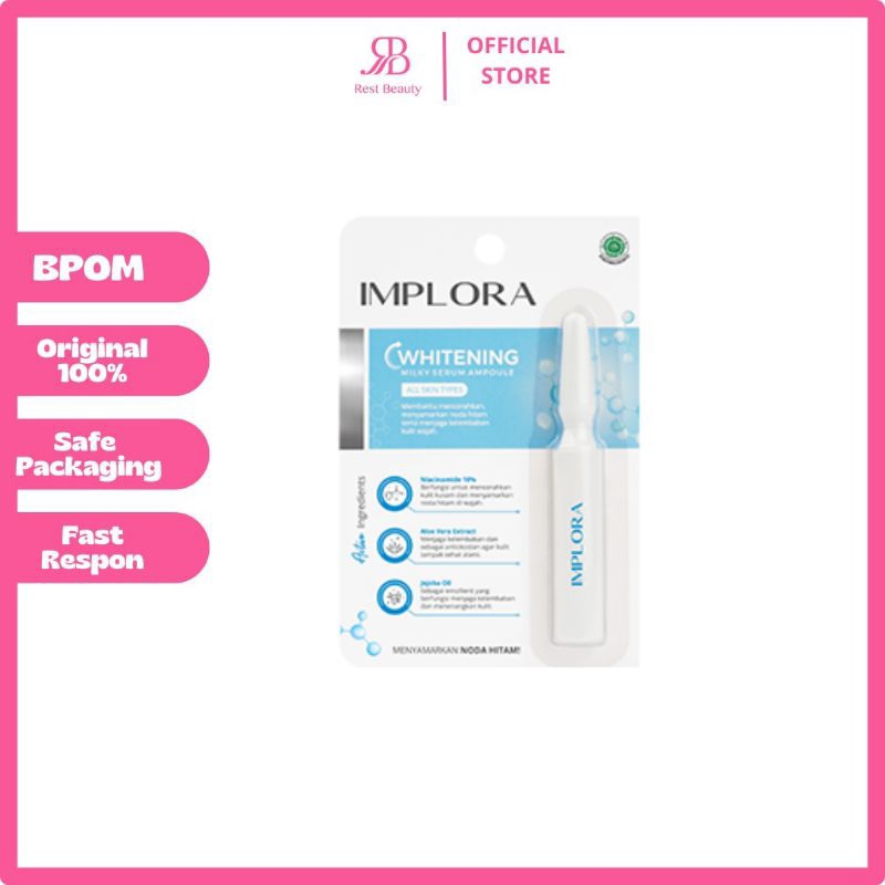 Jual Implora Whitening Milky Serum Ampoule Ml Shopee Indonesia