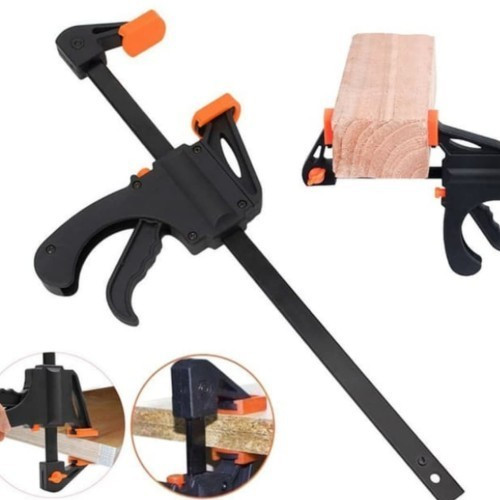 Jual clamp 8inch clam kayu quick clam vise capit kayu jepit catok kayu ...