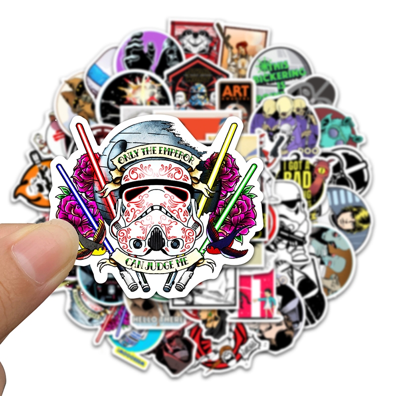 Jual Hot kartun star war Stiker Perang Bintang Anti Air Stikers ...