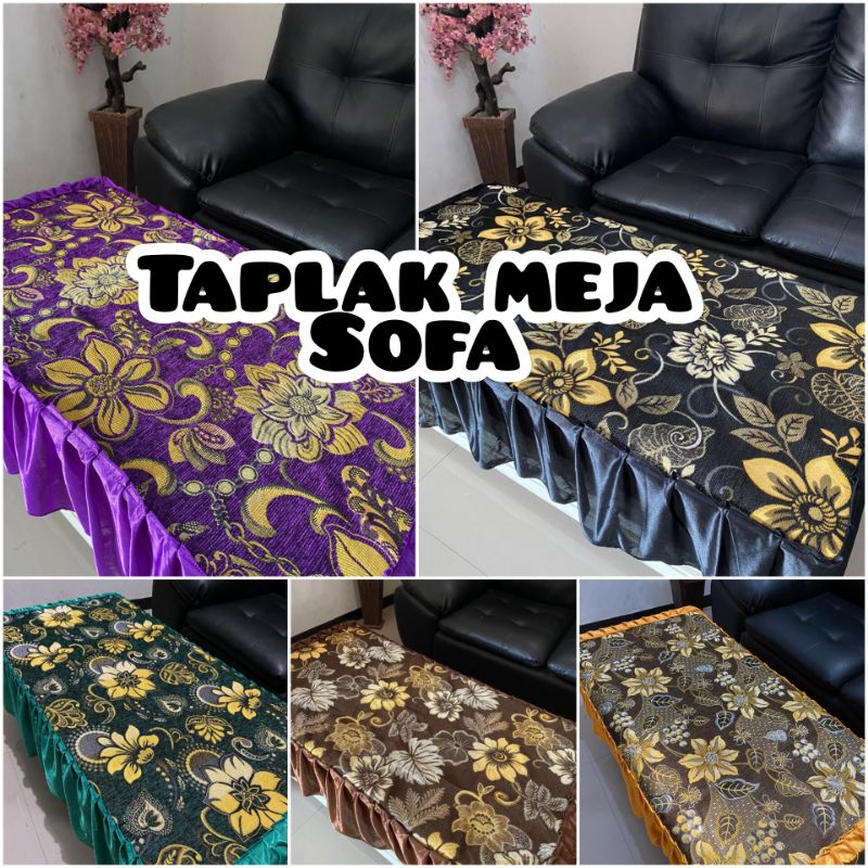 Jual Taplak meja rumbai / meja kotak ruang tamu / taplak meja kain sofa ...