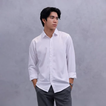 Wilmerstudios Kemeja Toyobo Slimfit Lengan Panjang Putih All Variant