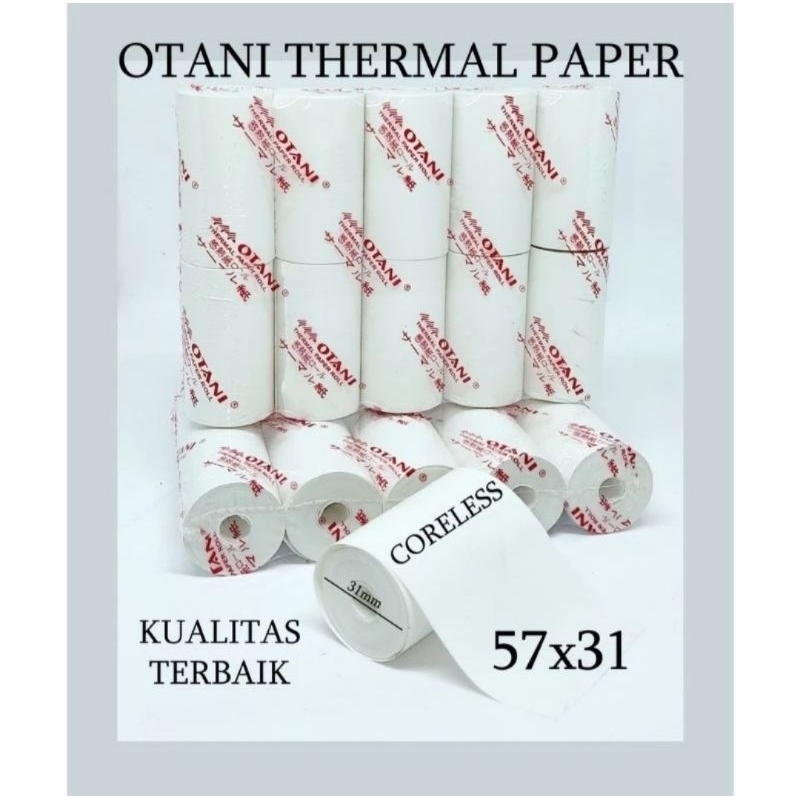 Jual Kertas Kasir Kertas Edc Kertas Struk Otani Kertas Thermal Paper