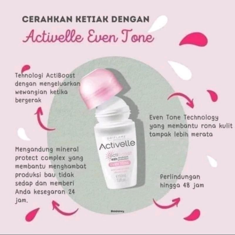 Jual Activelle deodorant roll on invisible | Shopee Indonesia