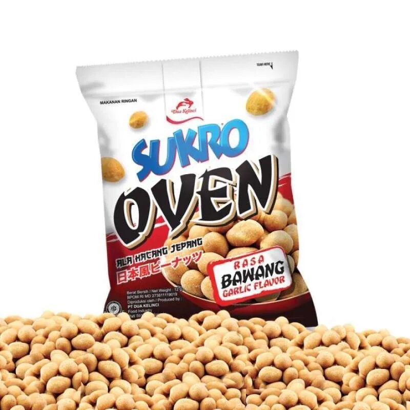 Jual Sukro Dua Kelinci Kacang Oven Bawang 10 Gr. Makanan Ringan Isi 10 ...