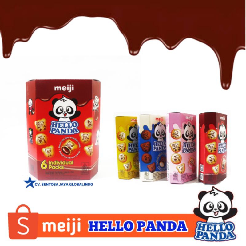 Jual Meiji Hello Panda Biscuit Isi Krim Varian Rasa Shopee Indonesia