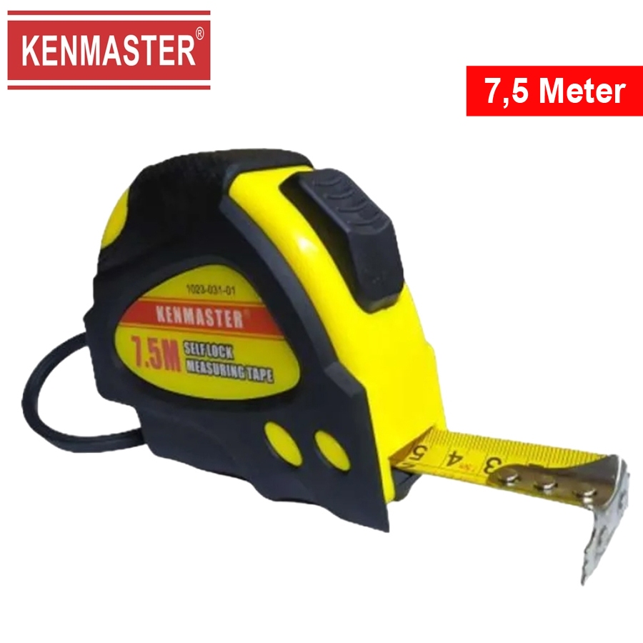 Jual Kenmaster Roll Meter Karet 7,5 Meter / Meteran Self Lock | Shopee ...