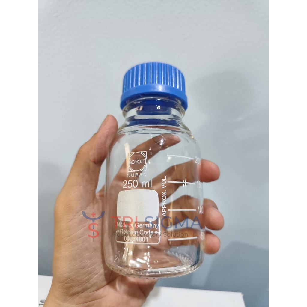 Jual Botol Duran / Original Laboratory Bottle, clear 100 dan 250 ml ...