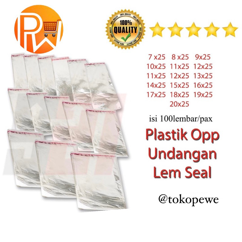 Jual Plastik Opp Lem Uang Kertas Opp Roti ACC 7x15 10x15 9x14 6x18 ...