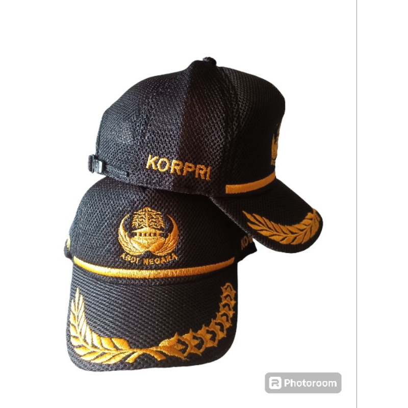 Jual Topi Jaring Double Mess Korpri Bordir Abdi Negara Topi Pegawai ...