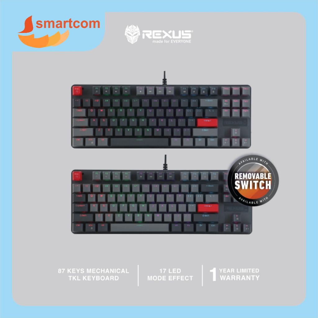Jual Rexus Keyboard Gaming Heroic KX4 Mechanical Blue Switch RX-KX4 ...