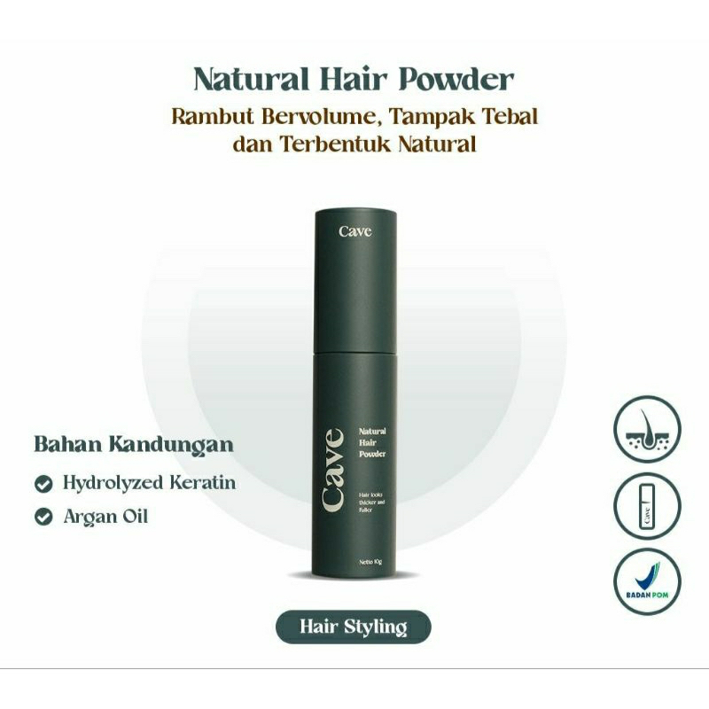 Jual Cave natural hair powder 10 gr | Hair Powder Spray Pria | Shopee ...