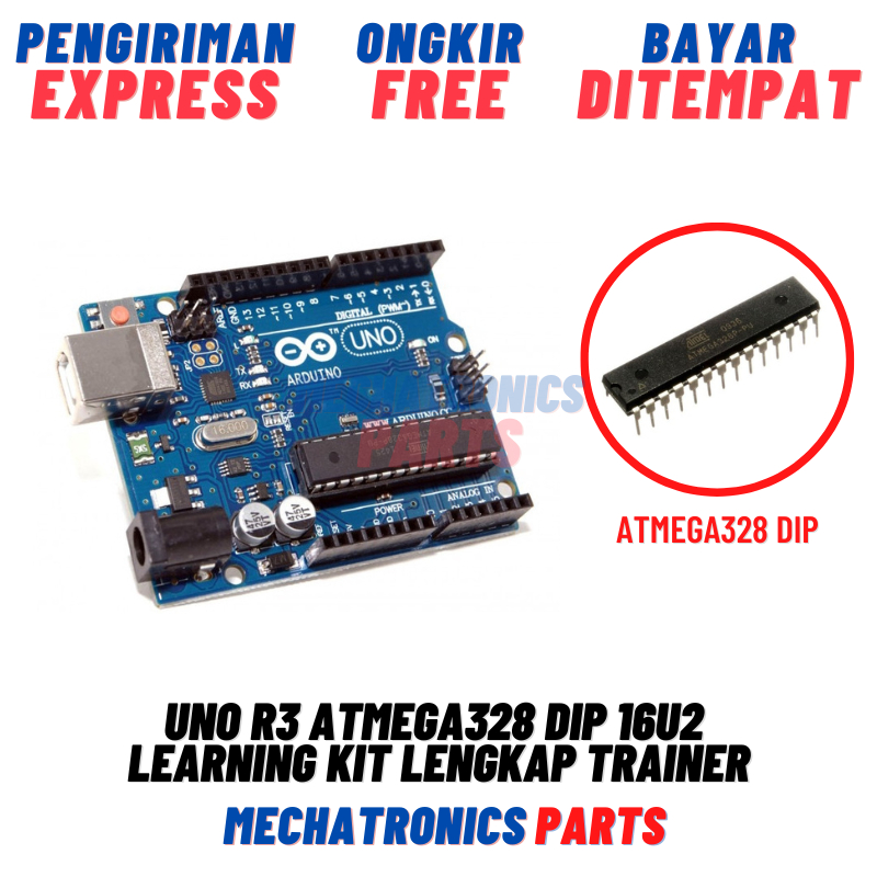 Jual UNO R3 ATMega328 DIP 16U2 Learning Kit Lengkap Trainer Belajar ...