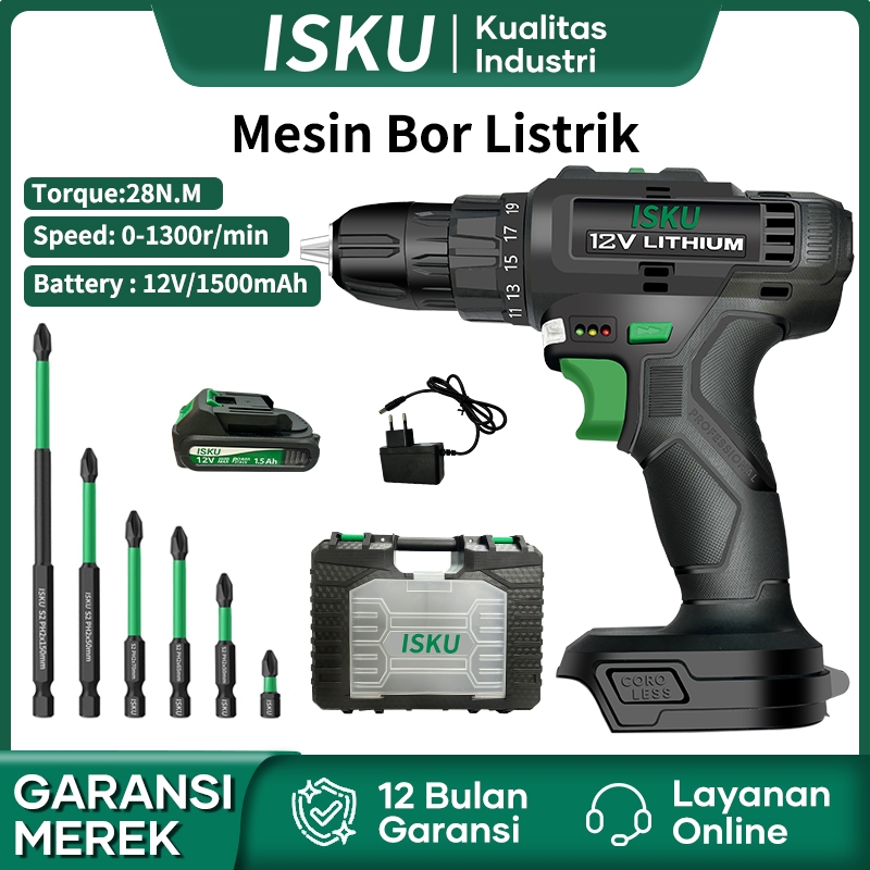 Jual Isku Mesin Bor Baterai Tangan V Mm Mesin Bor Impact Drill Besi