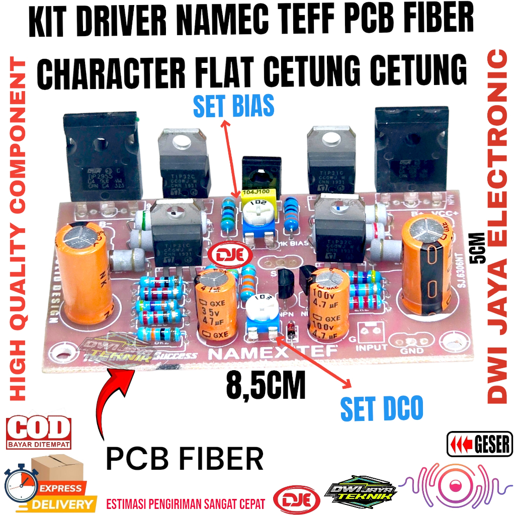 Jual Kit Driver NAMEC TEFF Pcb Fiber Character Cetung Cetung | Shopee