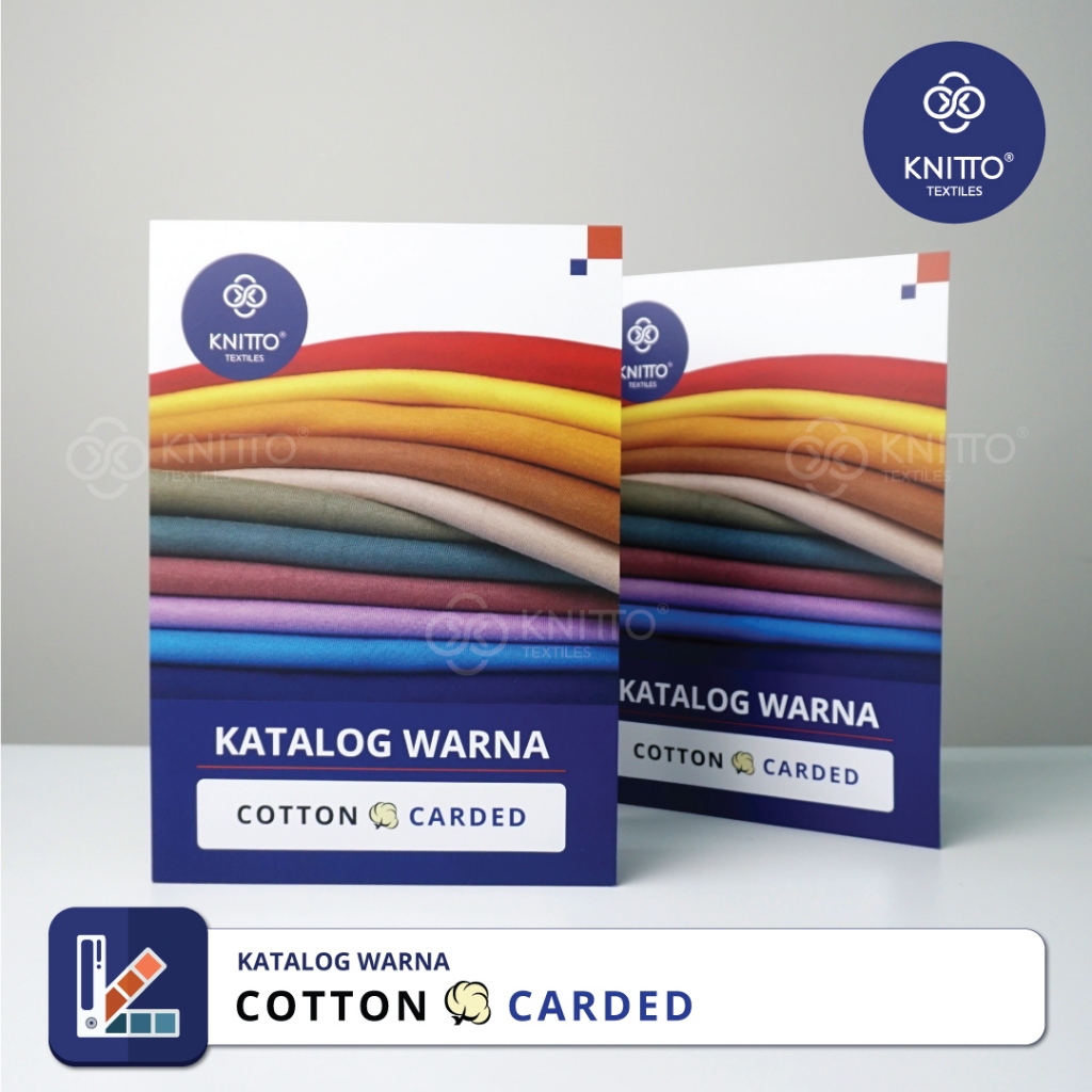 Jual KATALOG WARNA KAIN COTTON CARDED KNITTO ( KATALOG BAHAN KAOS ...