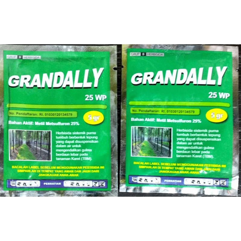 Jual GRANDALLY 25 WP Metil Metsulfuron 5 Gram Ahlinya Basmi Gulma Daun ...