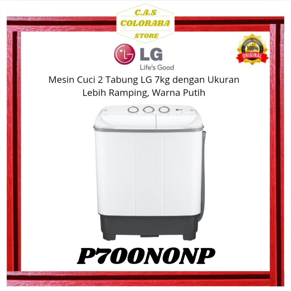Jual MESIN CUCI LG P700NONP MESIN CUCI 2 TABUNG 7 KG P700N P700NO P700 ...