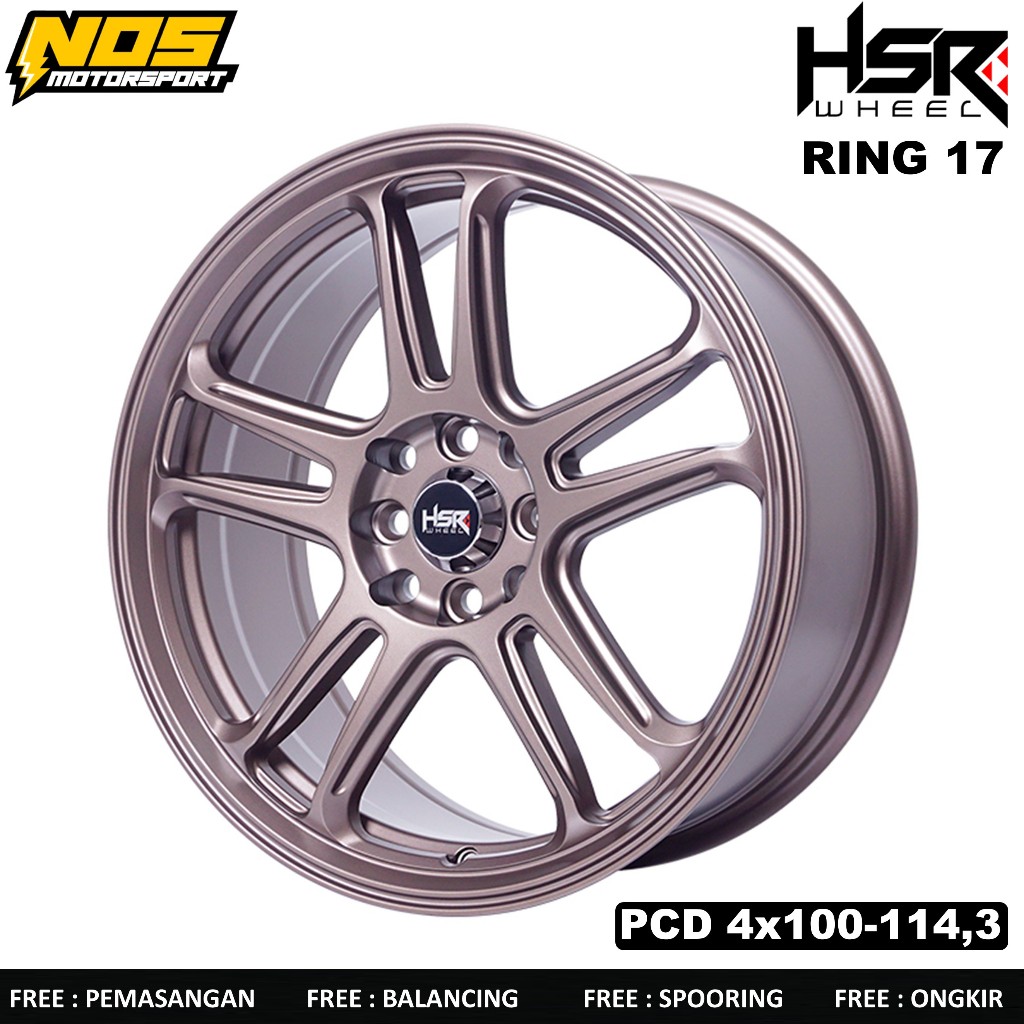 Jual Velg racing hsr nx spo ring 17 lubang 4 cocok untuk mobil jazz ...