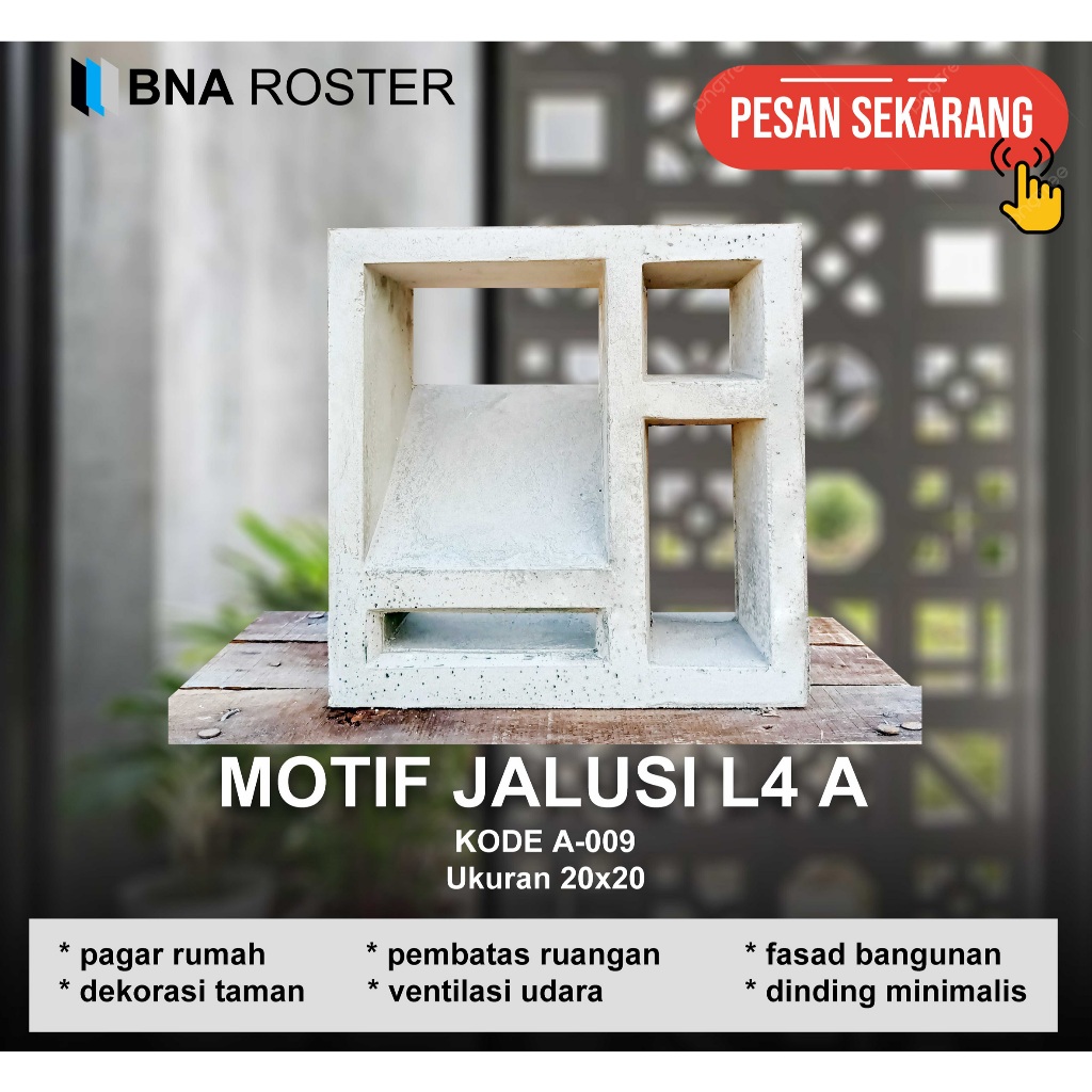 Jual Roster Beton Minimalis 20x20 Halus Shopee Indonesia