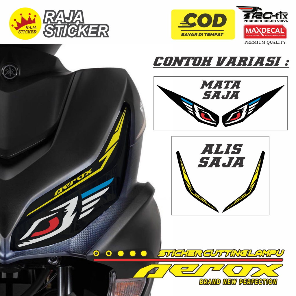 Jual Sticker Stiker Lampu AEROX new | Shopee Indonesia