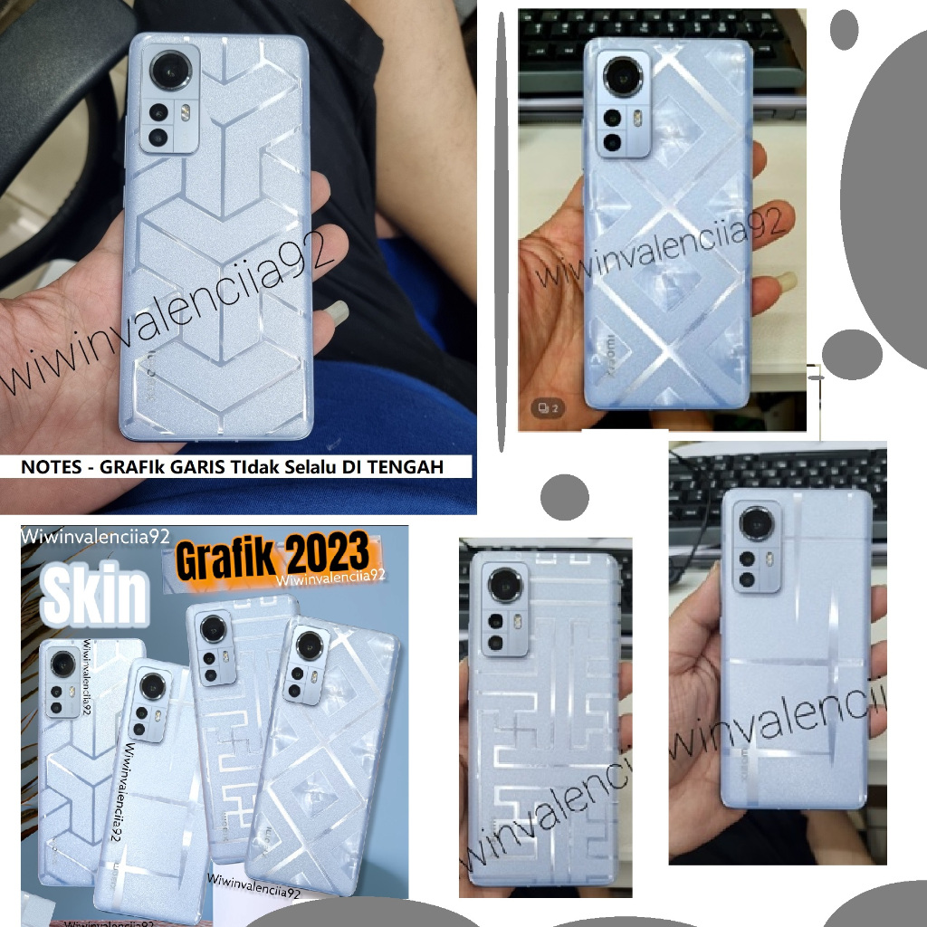Apgo Pellicola Adesiva Posteriore Per Xiaomi 12T Pro - Skin Strutturata Camo Blu, Protezione Da Graffi