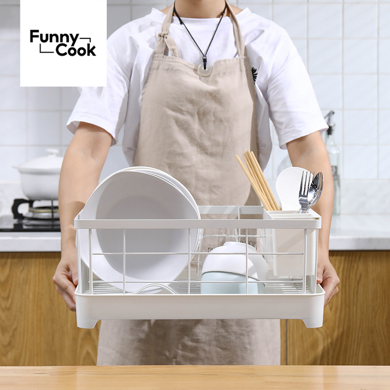 Jual FUNNY COOK Rak Piring Bahan Besi Rak Sink Rak Wastafel Rak Dapur ...