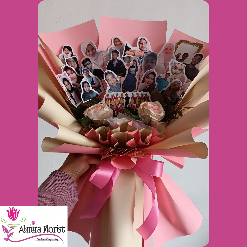 Jual BOUQUET PHOTO CUTTING I BUKET FOTO I BUKET FOTO CUSTOM I BUKET ...