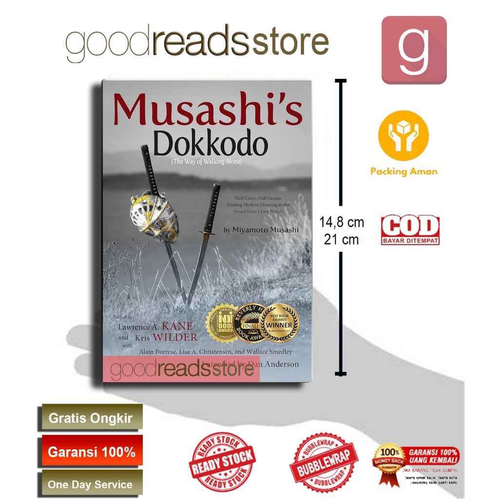 Jual Musashi's Dokkodo (The Way of Walking Alone) - Miyamoto Musashi ...