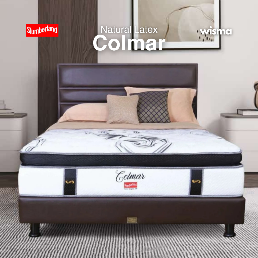 Jual Kasur Springbed Slumberland Spring Latex Colmar Fullset 90x200 ...