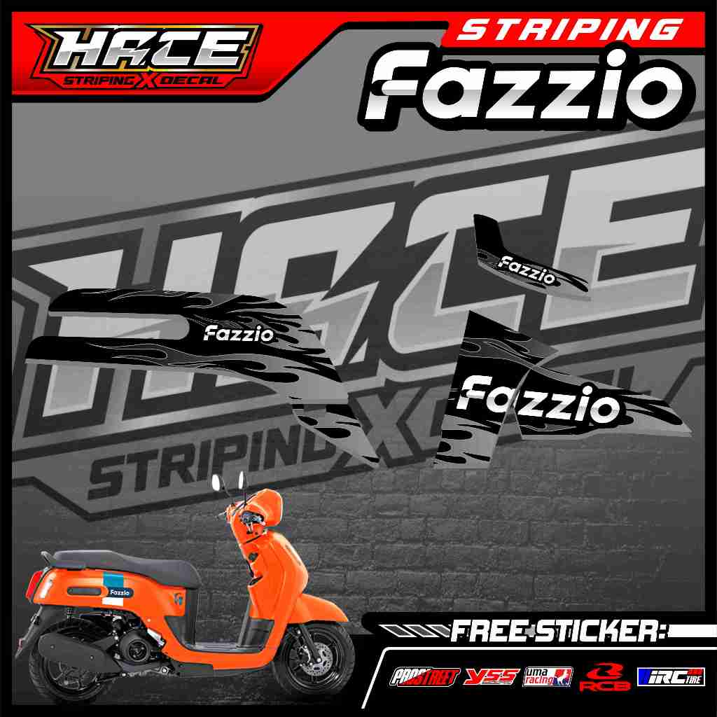Jual 586 STRIPING STICKER YAMAHA FAZZIO - STRIPING STICKER YAMAHA ...