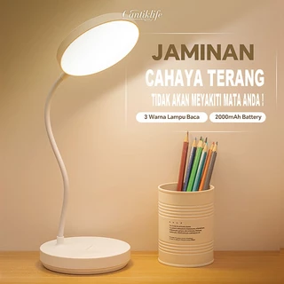 Lampu Meja Portabel 3 Warna USB Lipat 2000mAh