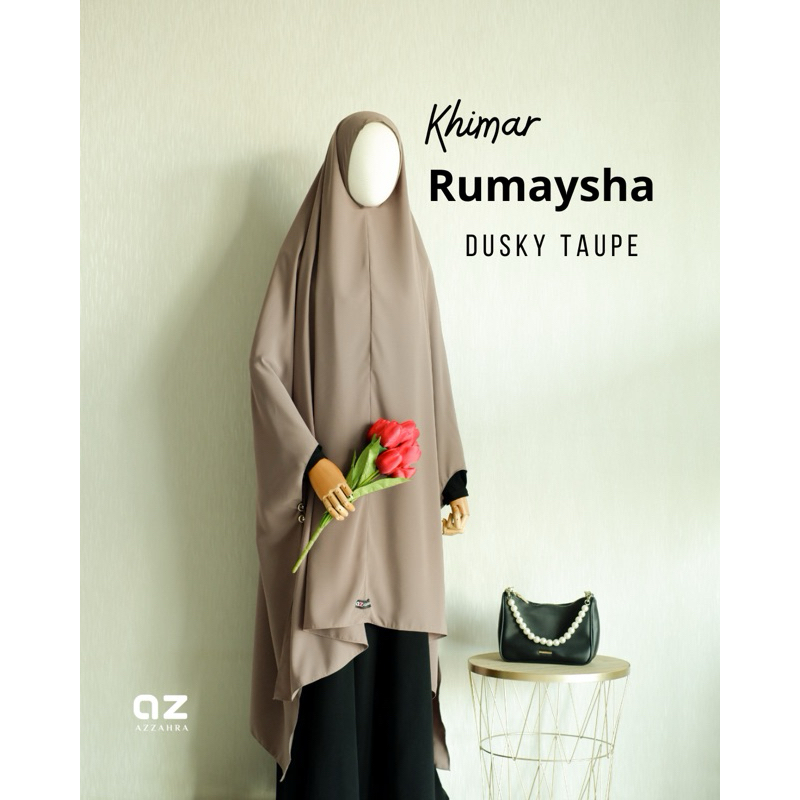Khimar Syari Lengan Kancing Rumaysha By Azzahra Syar'I