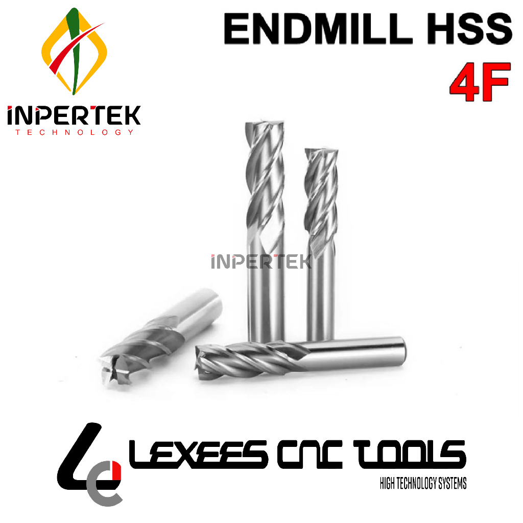 Jual Endmill 20 4F LEXEES End Mill 20 Mm HSS CO8 Pahat Pisau Cutter ...