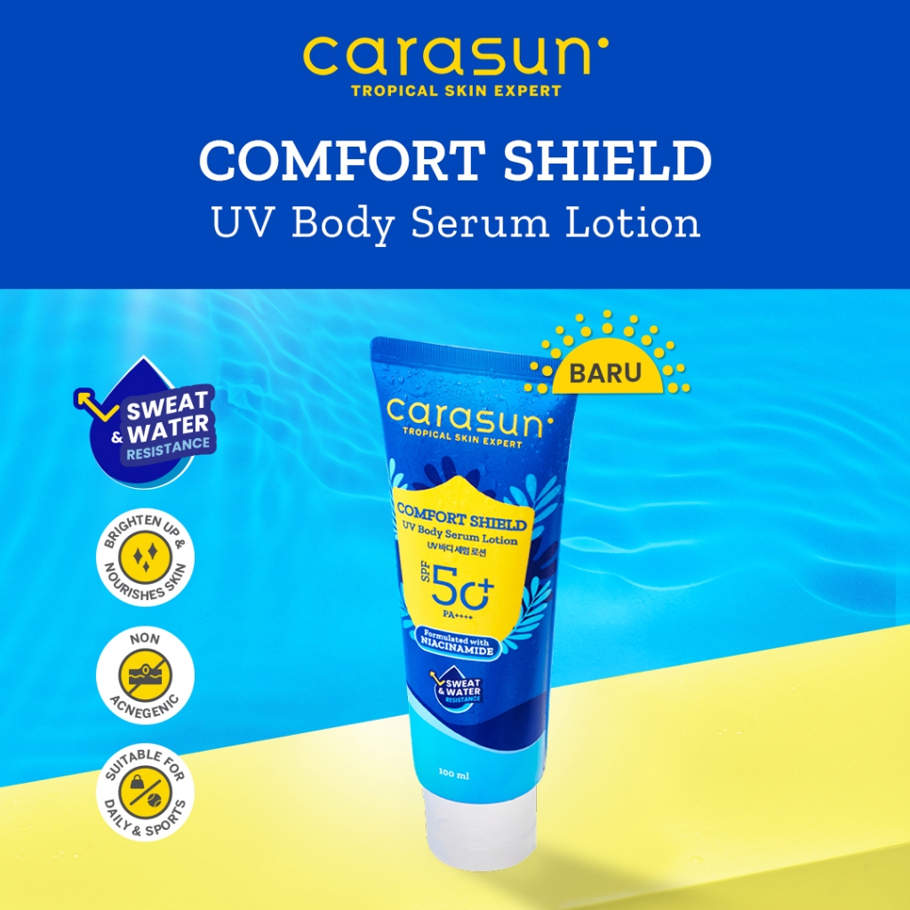 Jual CARASUN Comfort Shield UV Body Serum Lotion, Size 100 ml Shopee Indonesia