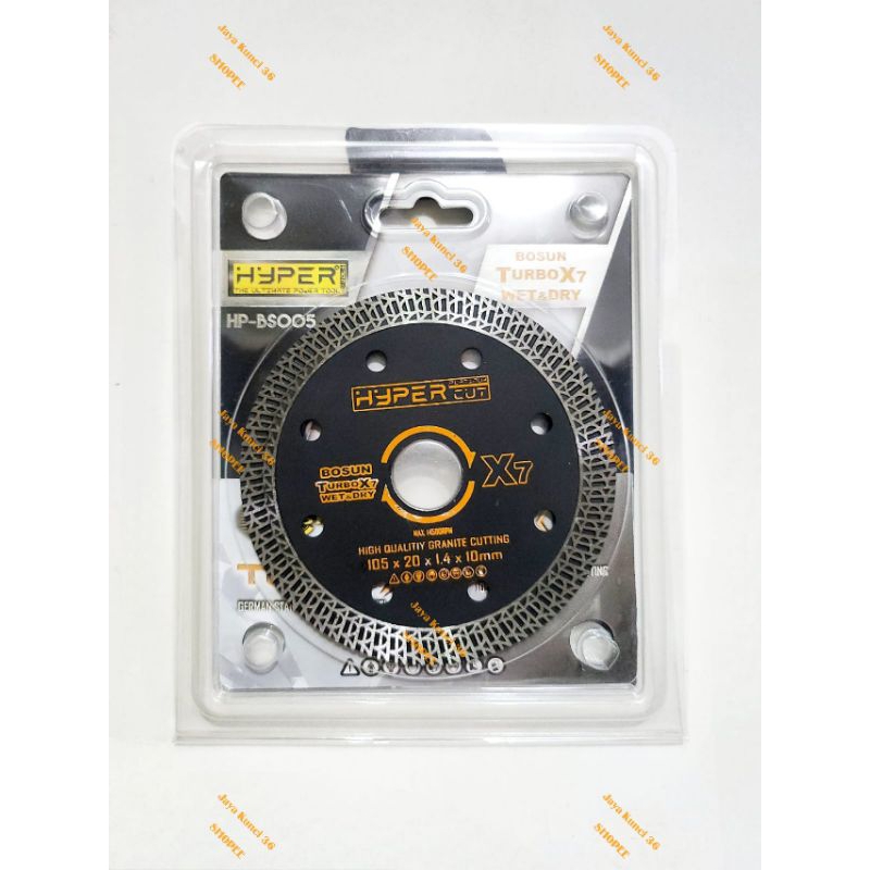 Jual HYPER CUT Diamond Wheel Bosun TURBO X7 - Mata Potong Granit ...