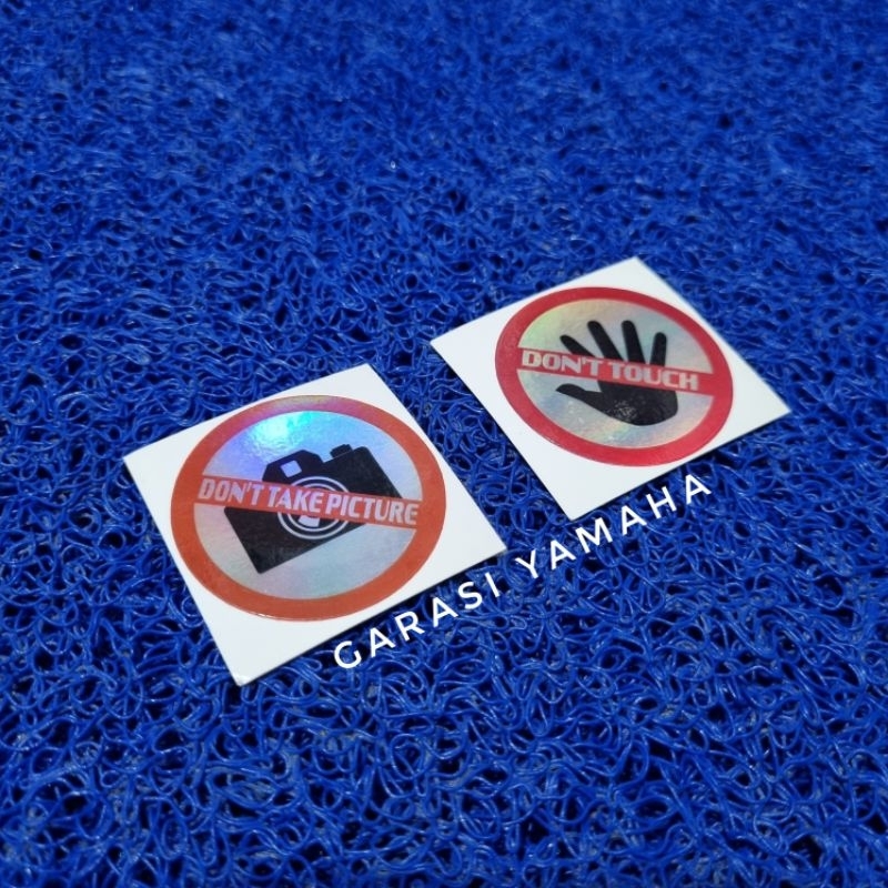 Jual Sticker dont touch stiker dont take picture stiker hologram ...