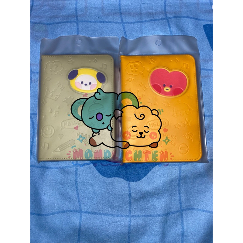 Jual BT21 Leather Patch Passport Cover CHIMMY TATA Shopee Indonesia