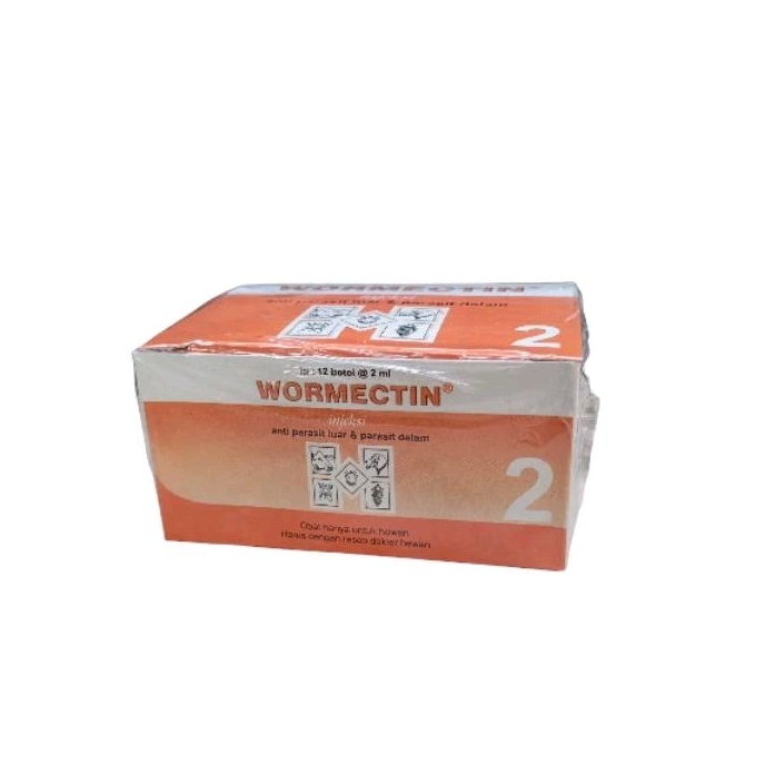 Jual Wormectin injeksi 2ml free spuit 1ml anti parasit scabies kutu ...